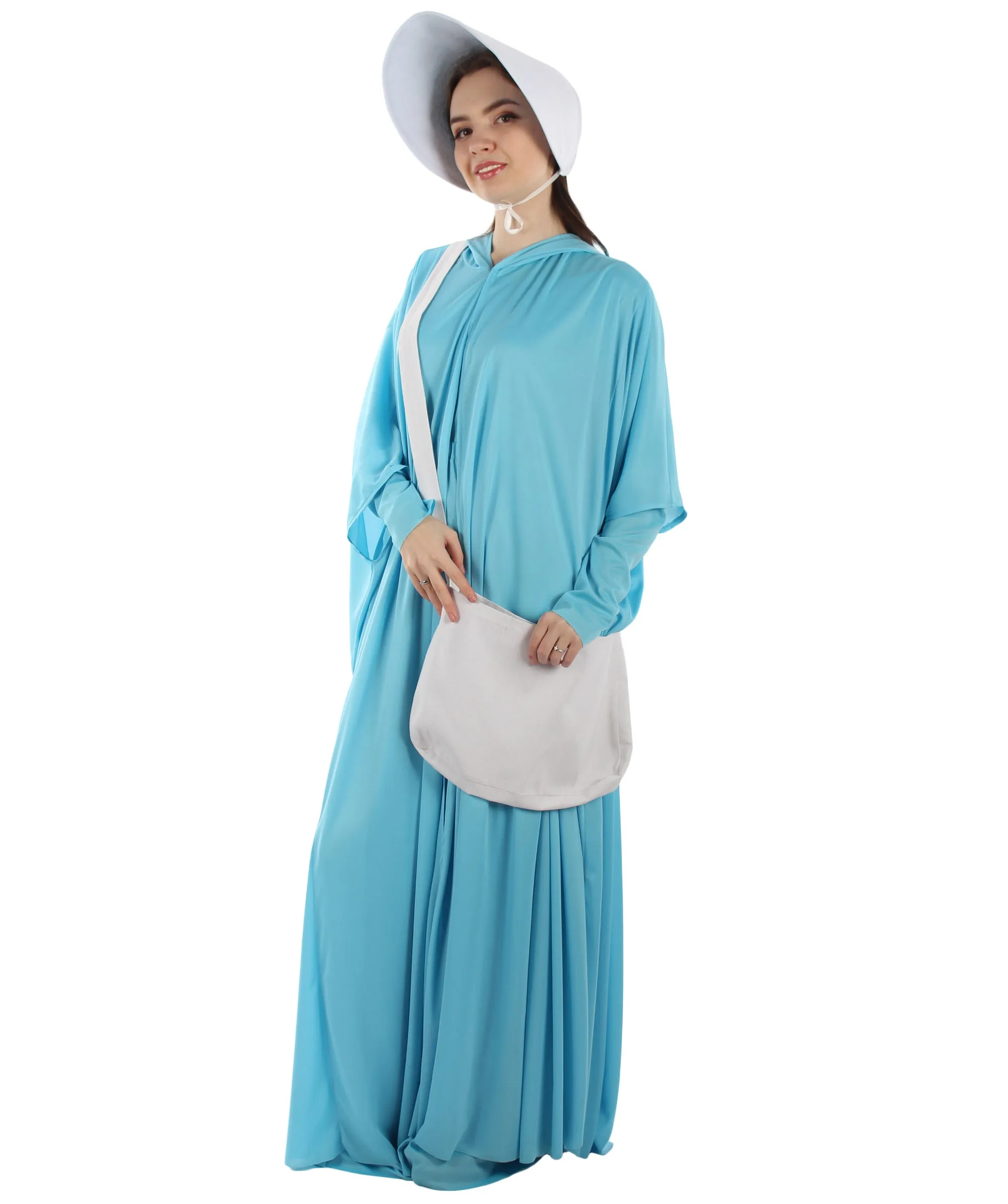 Adult Women's Handmaid Full Set Costume | Lt Blue Cosplay Costume