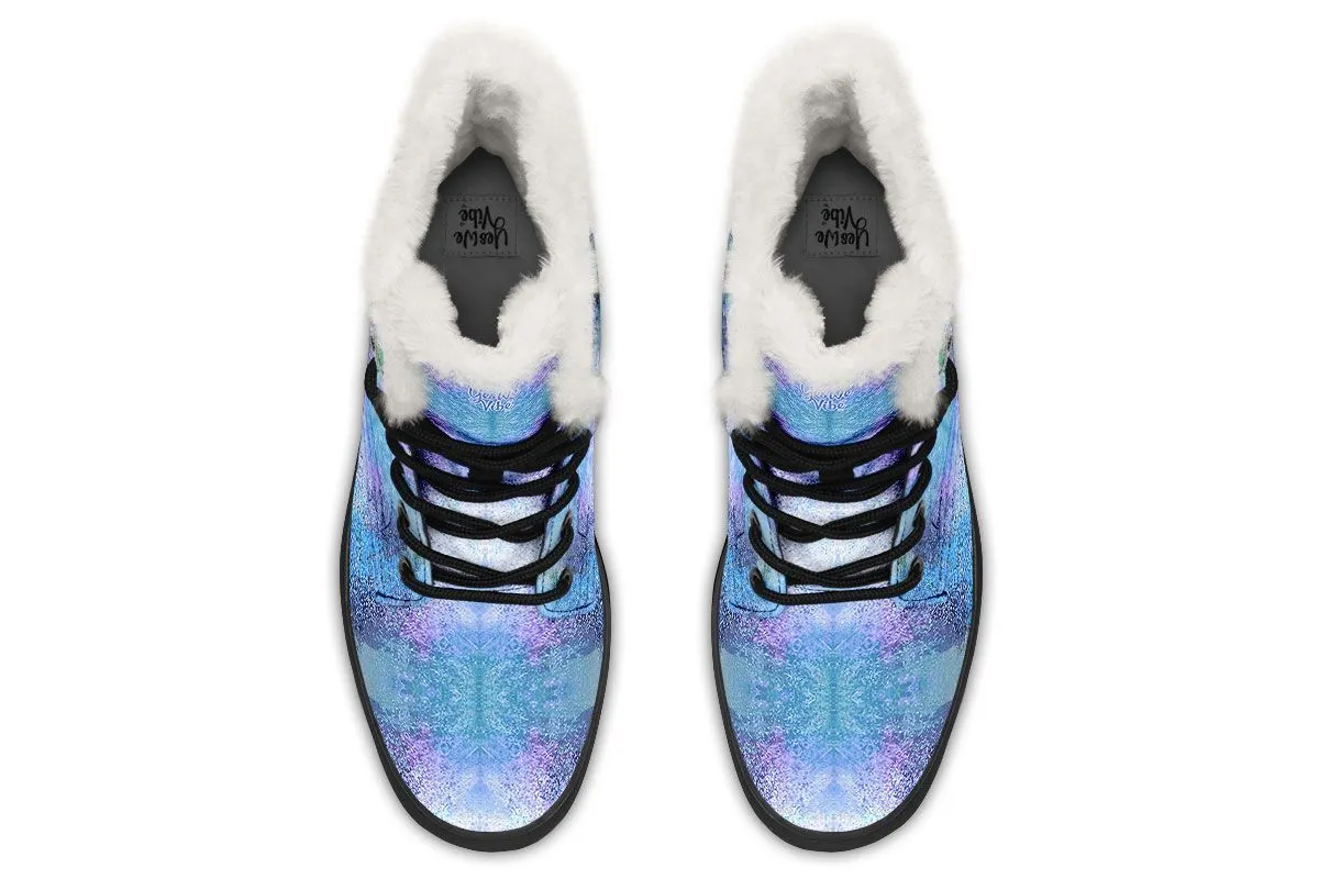 Blue Spray Paint Peace Feather