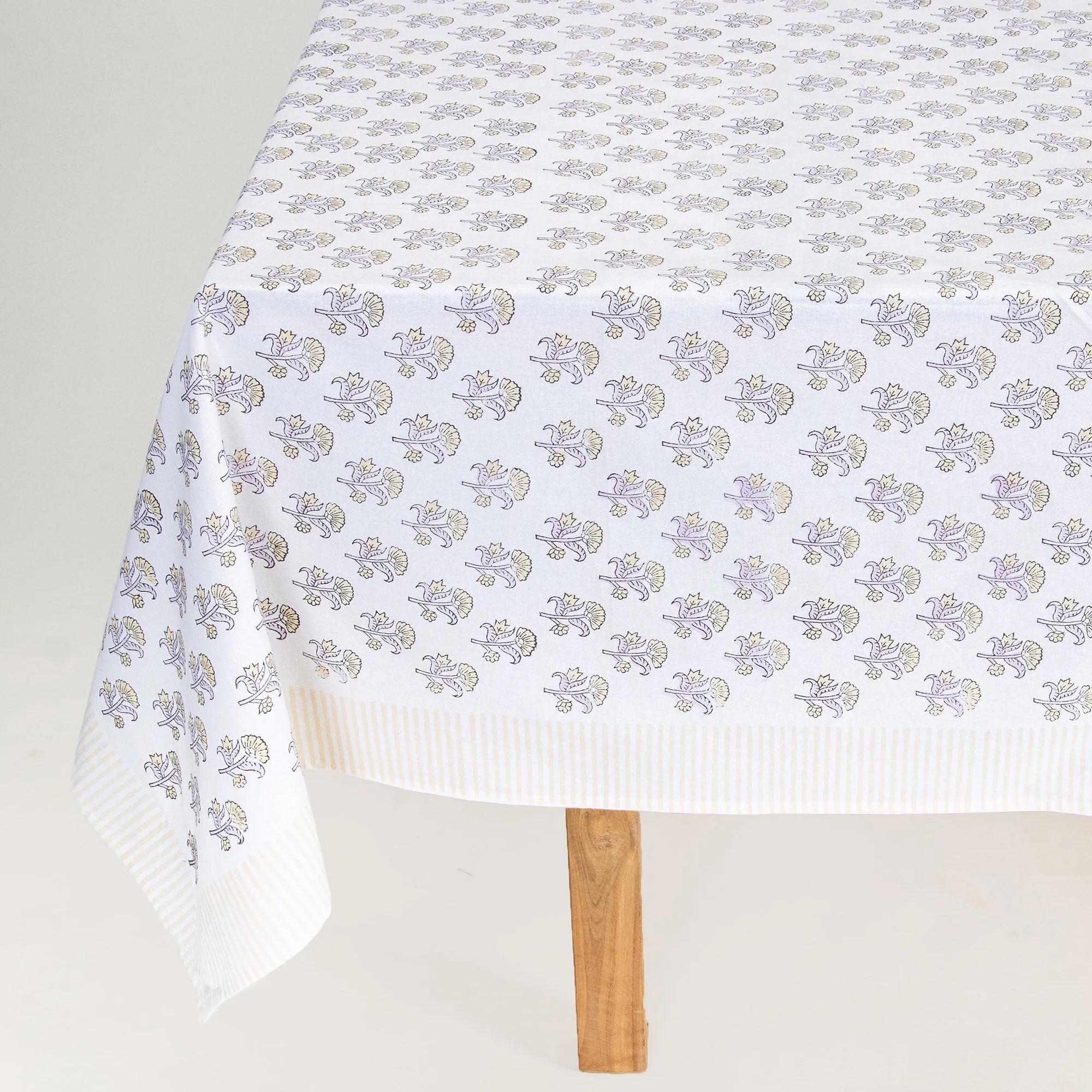 Booti Floral Block Printed Cotton Dining Cloth