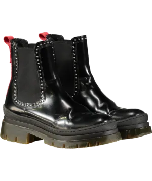 Camilla Elphick Black Leather Maddison Ankle Boots UK 5 EU 38 👠