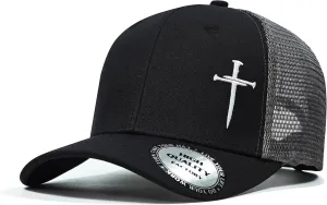 Christian Hats for Men Women,Jesus 3 Nail Cross Hat Christian Religious Gifts for Birthday/Christmas