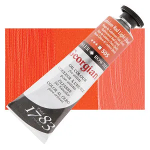 Daler-Rowney Georgian Oil Color - Cadmium Red Light Hue, 38 ml tube