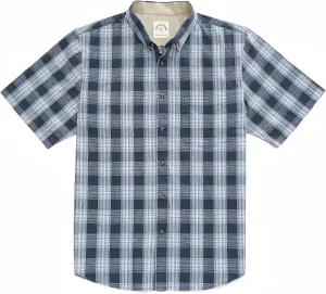 Dubinik? Mens Short Sleeve Button Down Shirts 100% Cotton Plaid Men's Casual Button-Down Shirts with Pocket