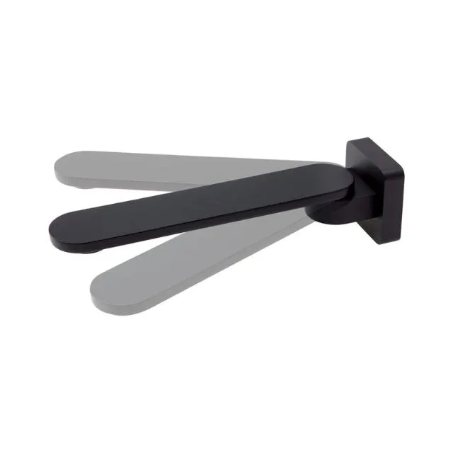 Fienza Empire Slim Swivel Bath Outlet Matte Black