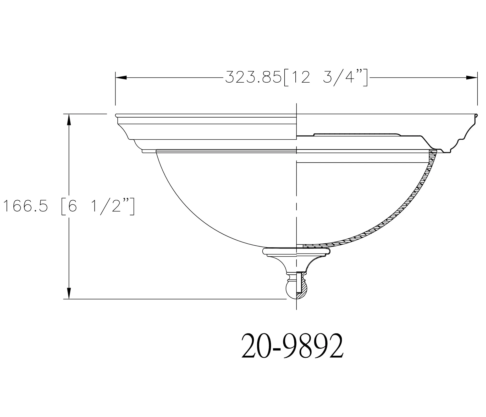 Galveston Matte Black Flush Mount Ceiling Light Fixture : 20-9892
