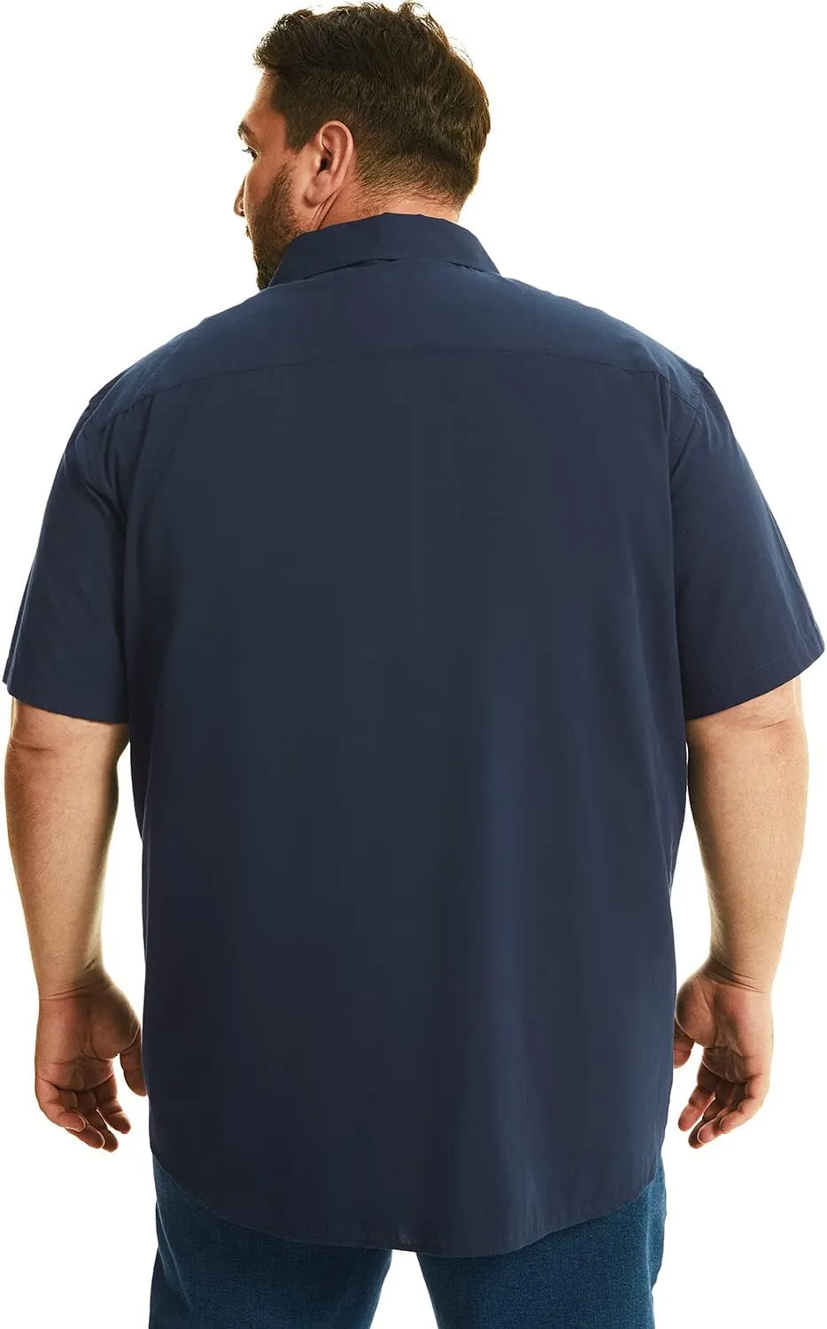 HOdo Big and Tall Mens Cotton Button Down Shirt 2XL-6XL