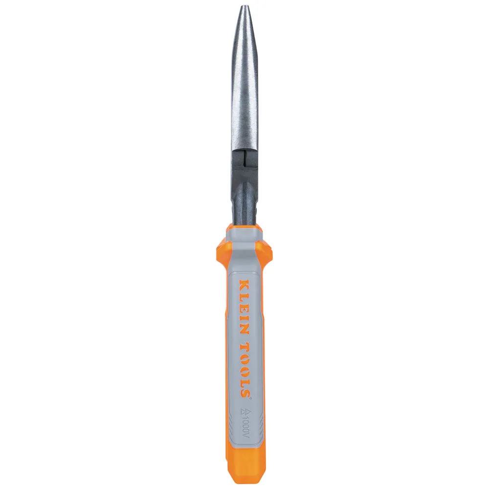 Klein 2038RINS Pliers, Long Nose Side-Cutters, Insulated, 8"