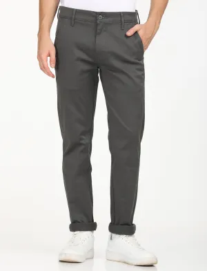 Men's Charcoal Grey Slim Fit Chinos