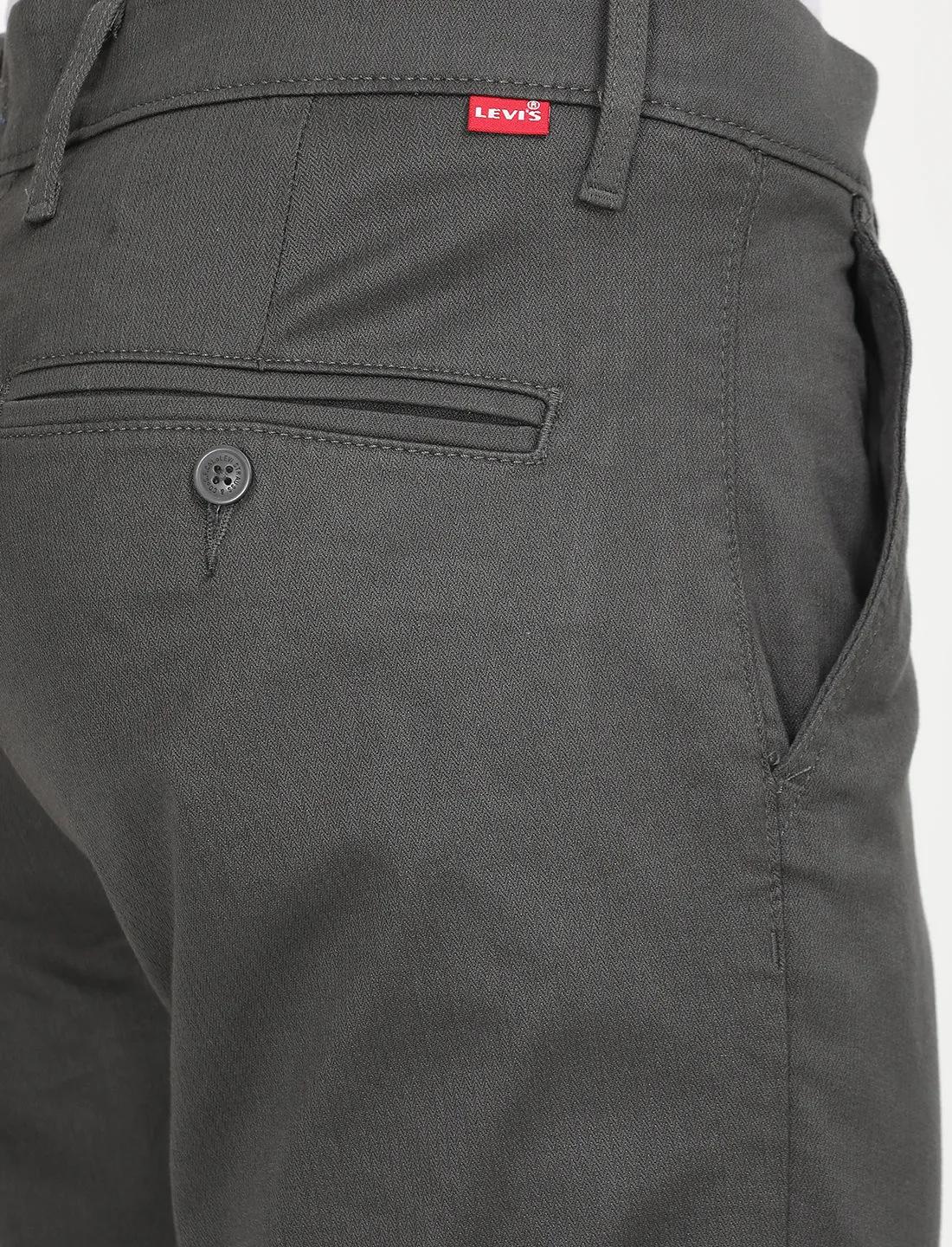 Men's Charcoal Grey Slim Fit Chinos