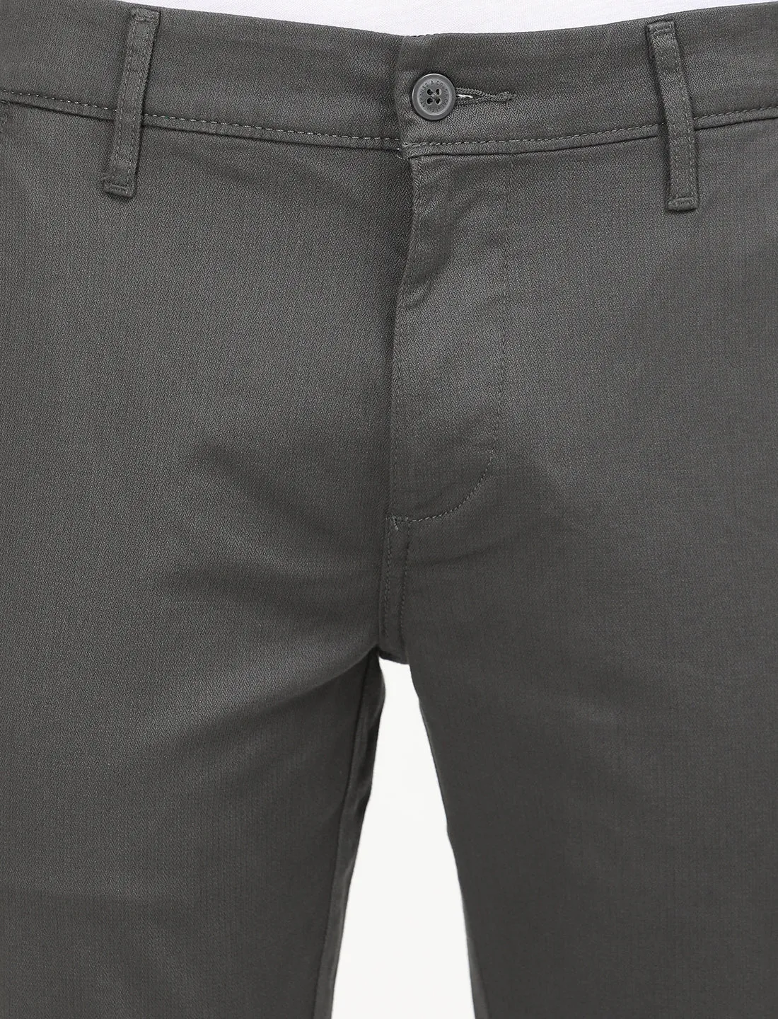 Men's Charcoal Grey Slim Fit Chinos