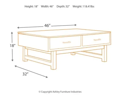 Mondoro Coffee Table with Lift Top