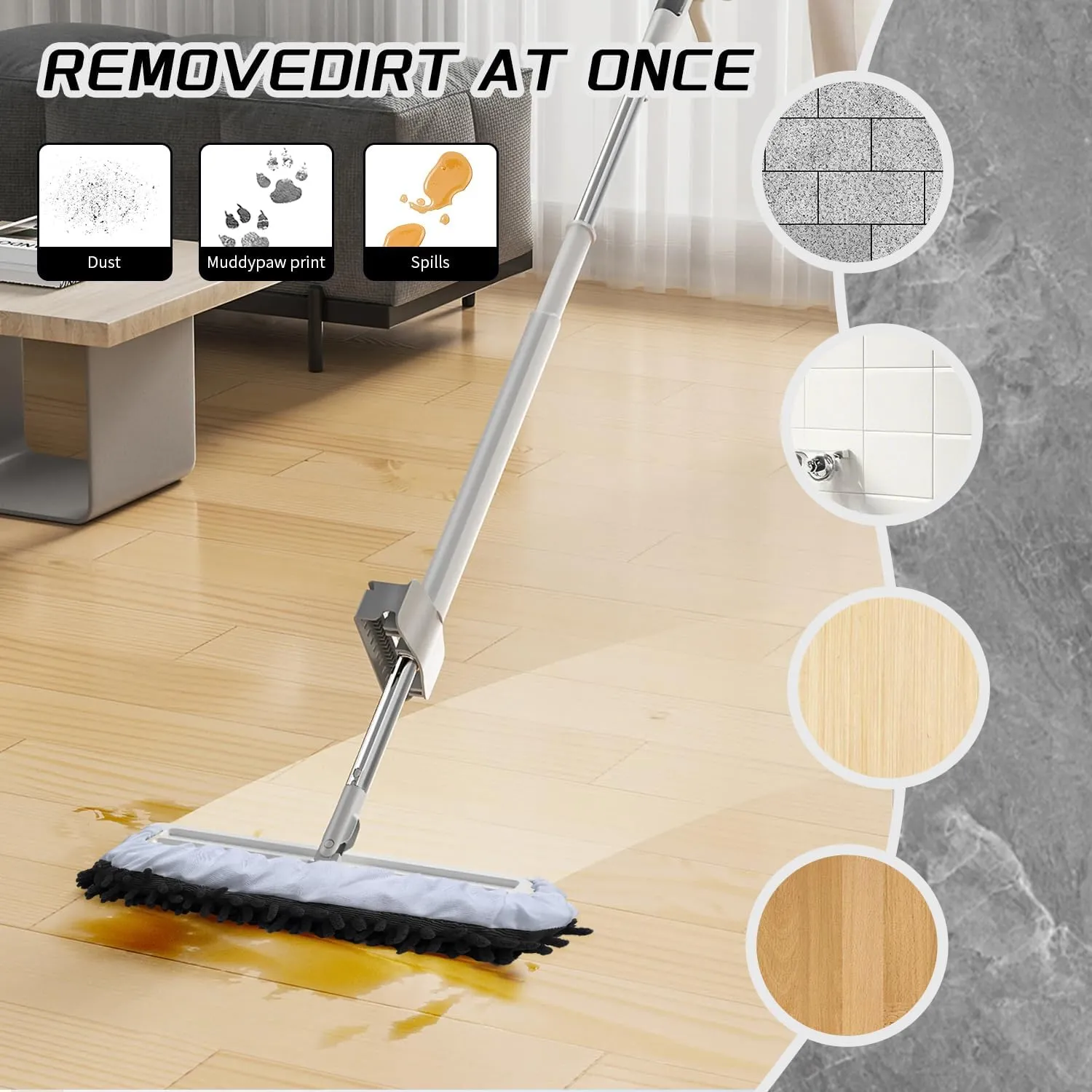 Mop Slippers Socks Floor Cleaning,Microfiber Shoe Covers dust Washable Reusable for Woman Man House Kitchen
