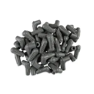 MSD Spark Plug Wire Boots - Spark Plug - 90 Degree - MSD Logo - Spark Plug Boots - Gray - (Set of 50)