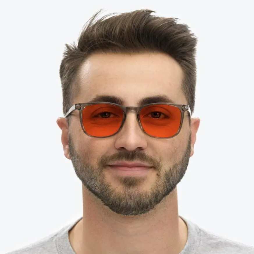 Nightfall Taylor Blue Blocking Glasses - Pearl Grey - Readers