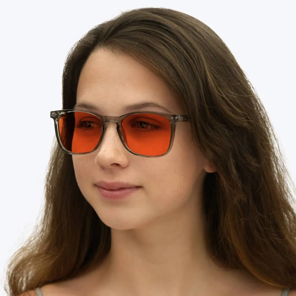 Nightfall Taylor Blue Blocking Glasses - Pearl Grey - Readers