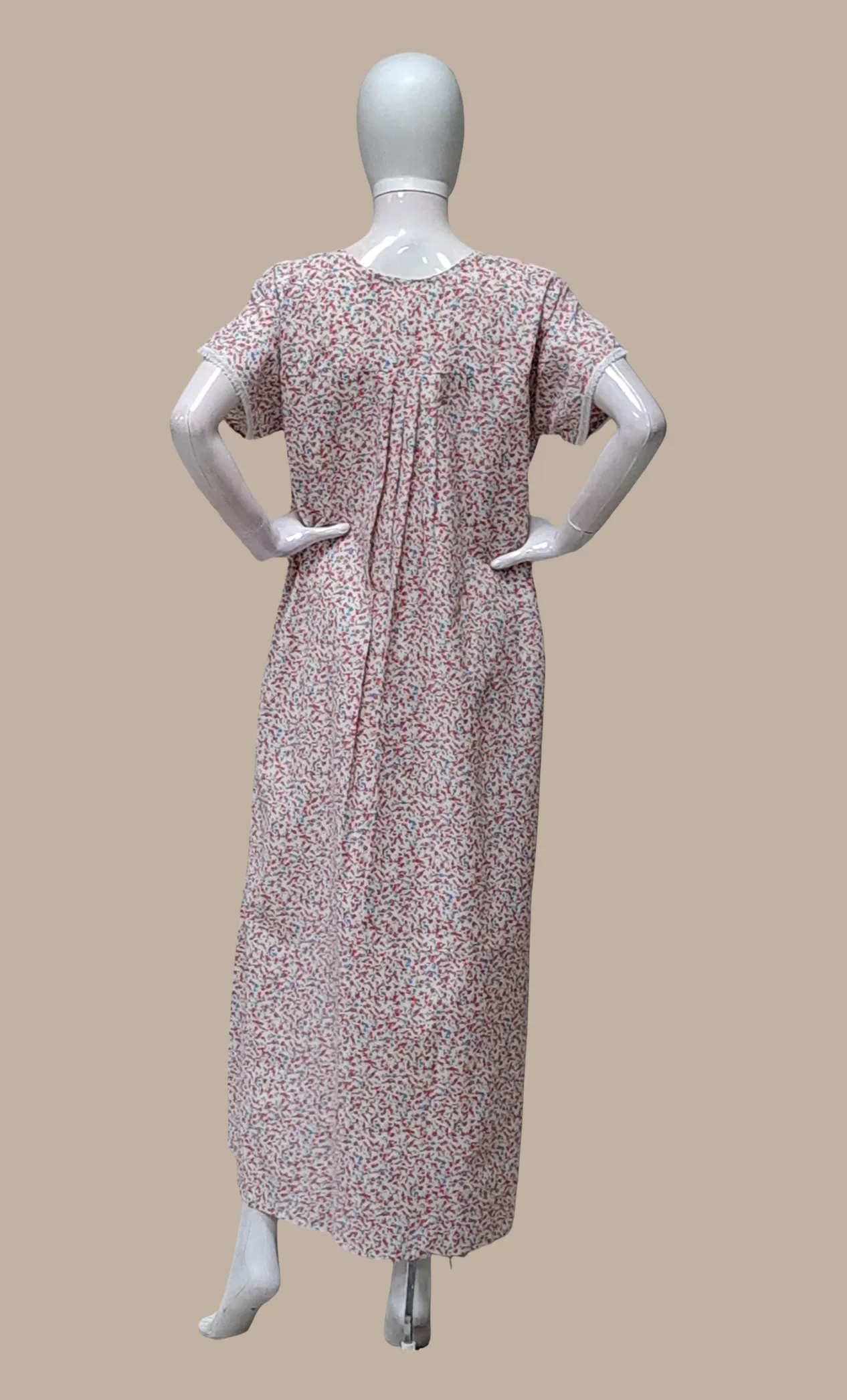 Pink Printed Kaftan