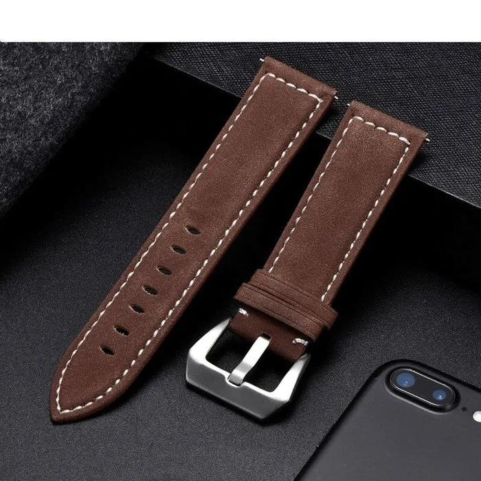 Retro Leather Straps Compatible with the Fossil Hybrid Range