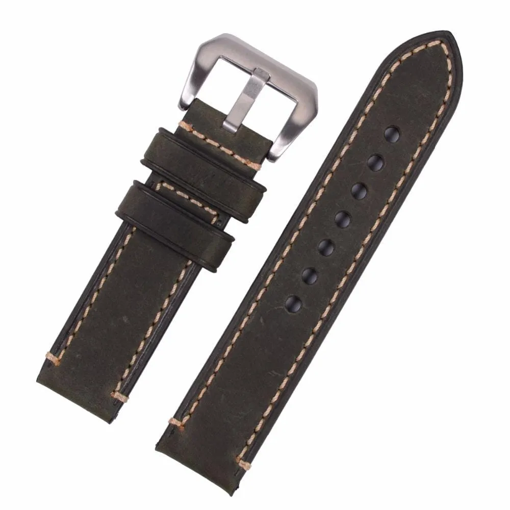 Retro Leather Straps Compatible with the Fossil Hybrid Range