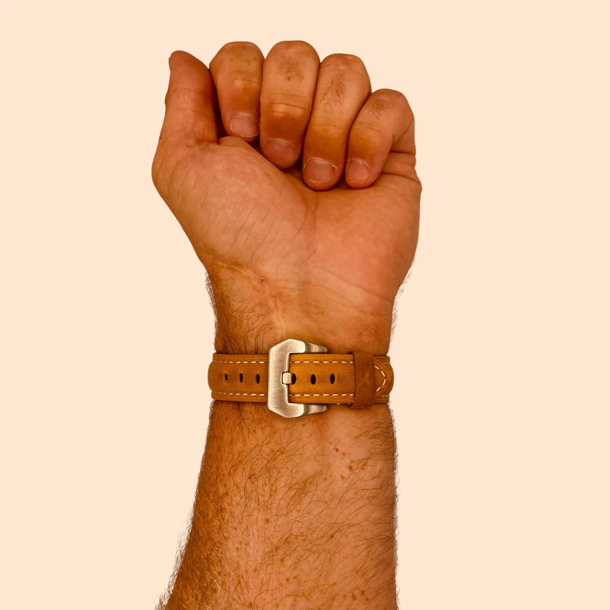 Retro Leather Straps Compatible with the Fossil Hybrid Range