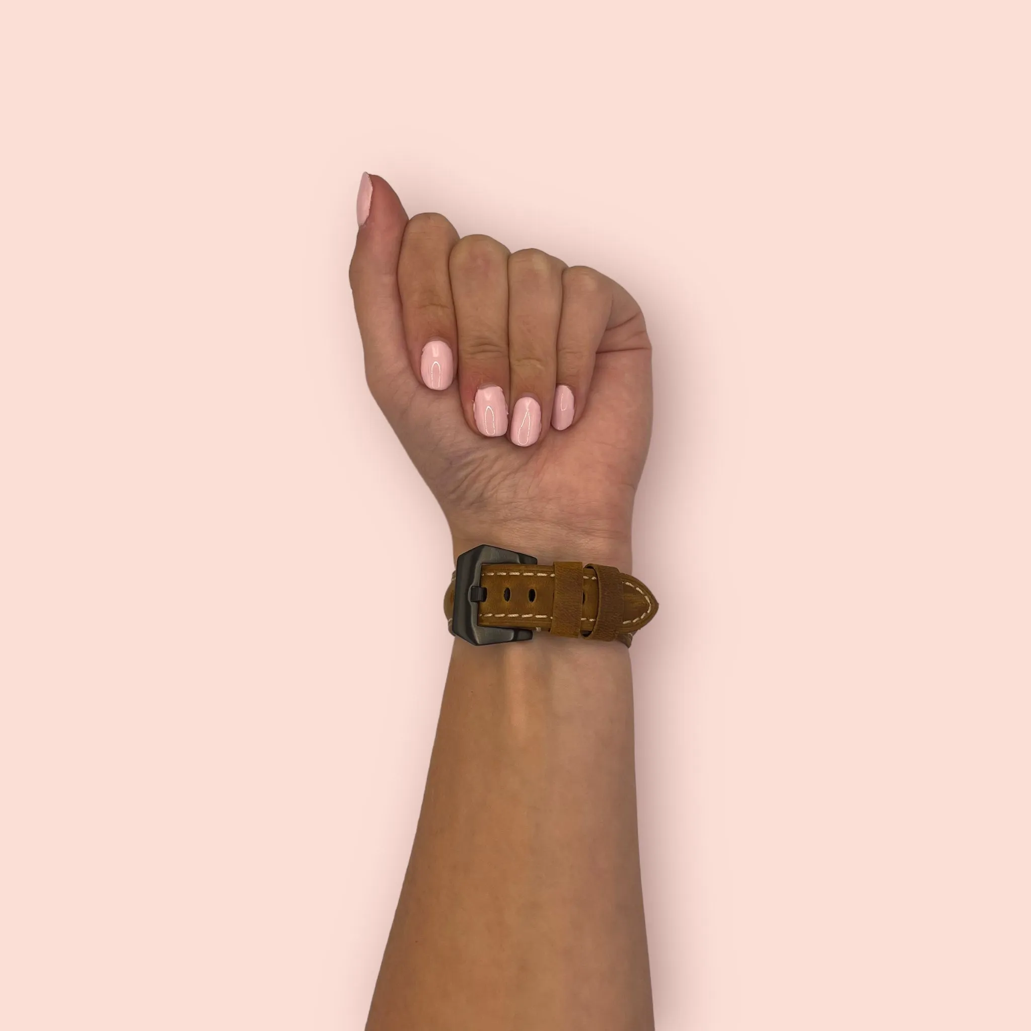 Retro Leather Straps Compatible with the Fossil Hybrid Range