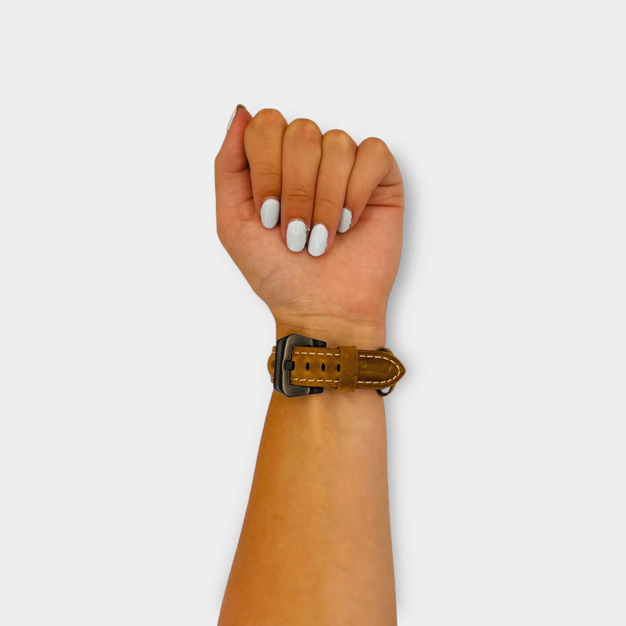 Retro Leather Straps Compatible with the Fossil Hybrid Range