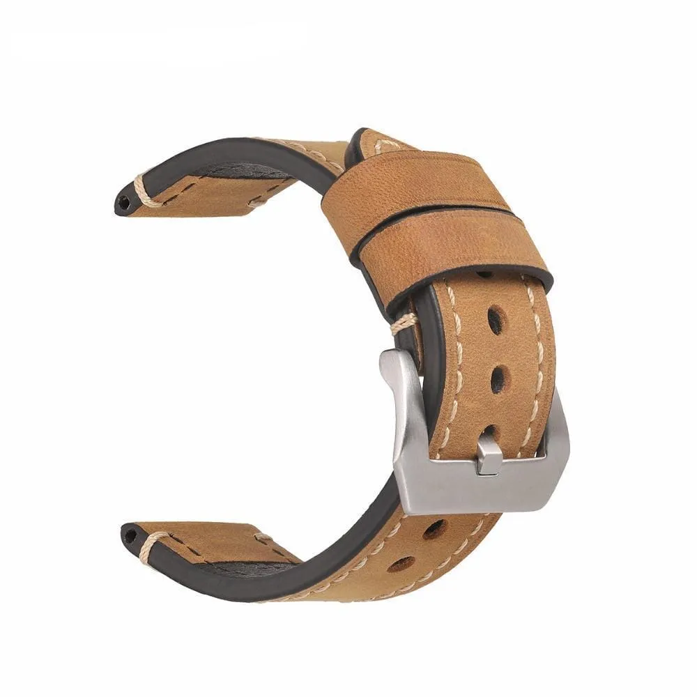 Retro Leather Straps Compatible with the Fossil Hybrid Range