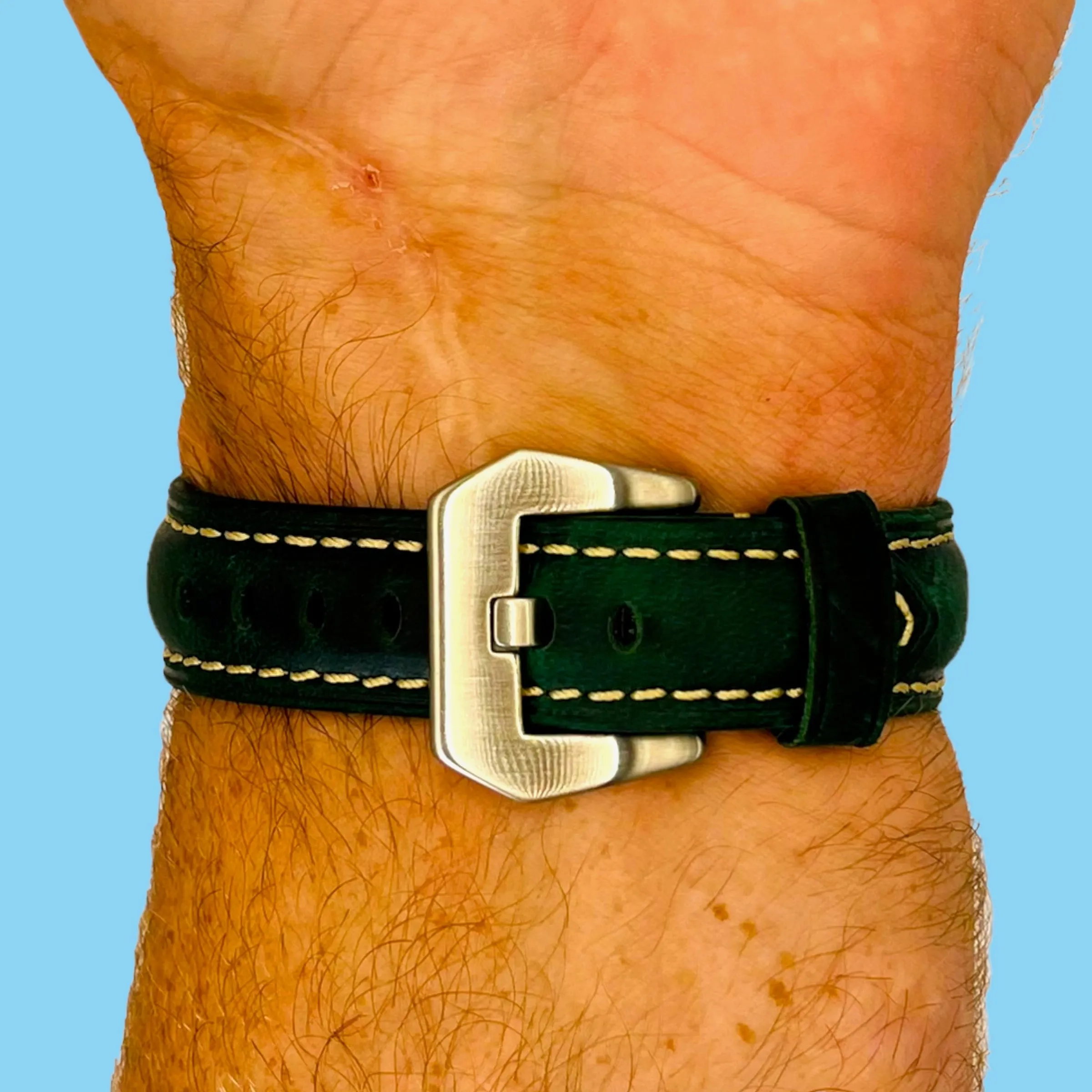Retro Leather Straps Compatible with the Fossil Hybrid Range