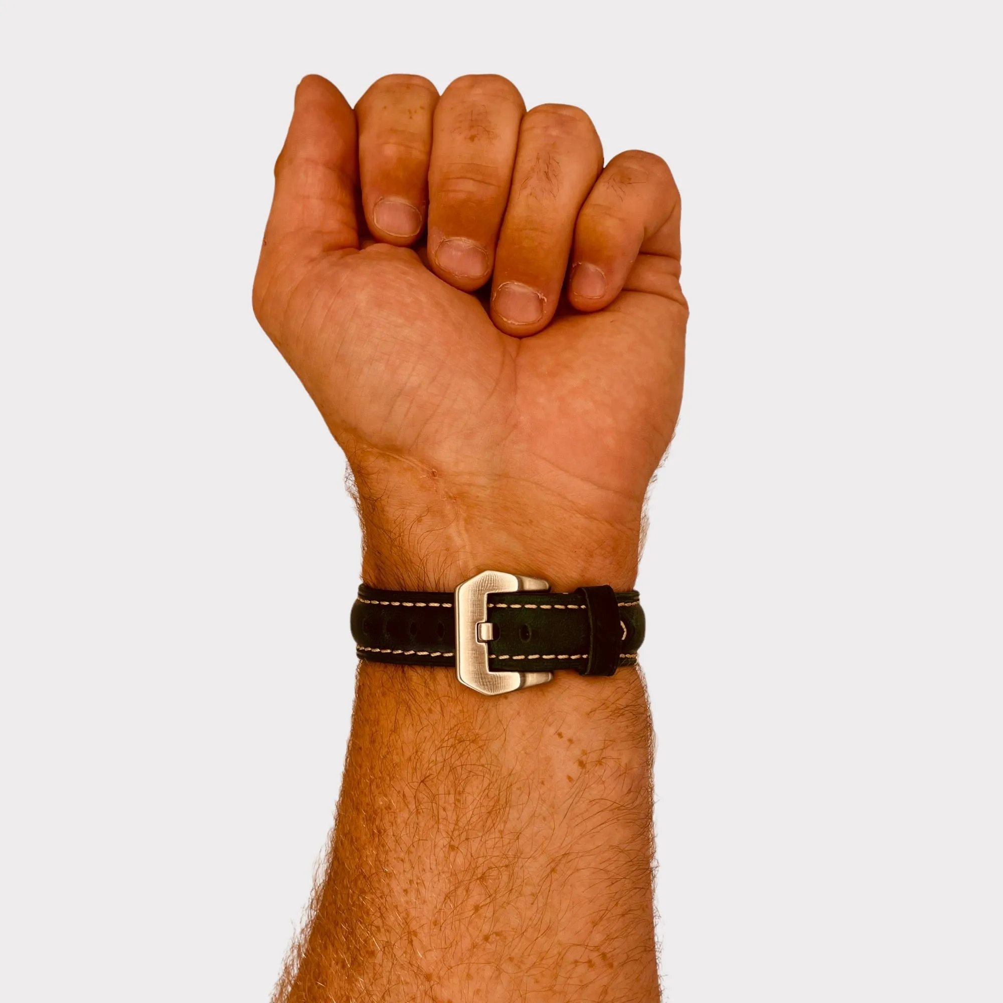 Retro Leather Straps Compatible with the Fossil Hybrid Range