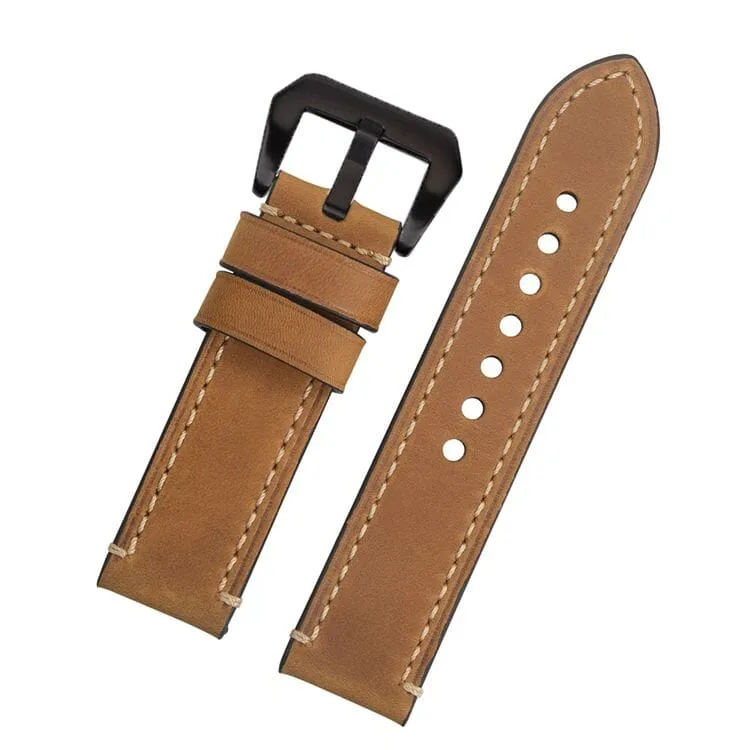 Retro Leather Straps Compatible with the Fossil Hybrid Range