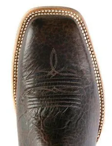 Rod Patrick Antique Mocha Bison Broad Square Toe Boots