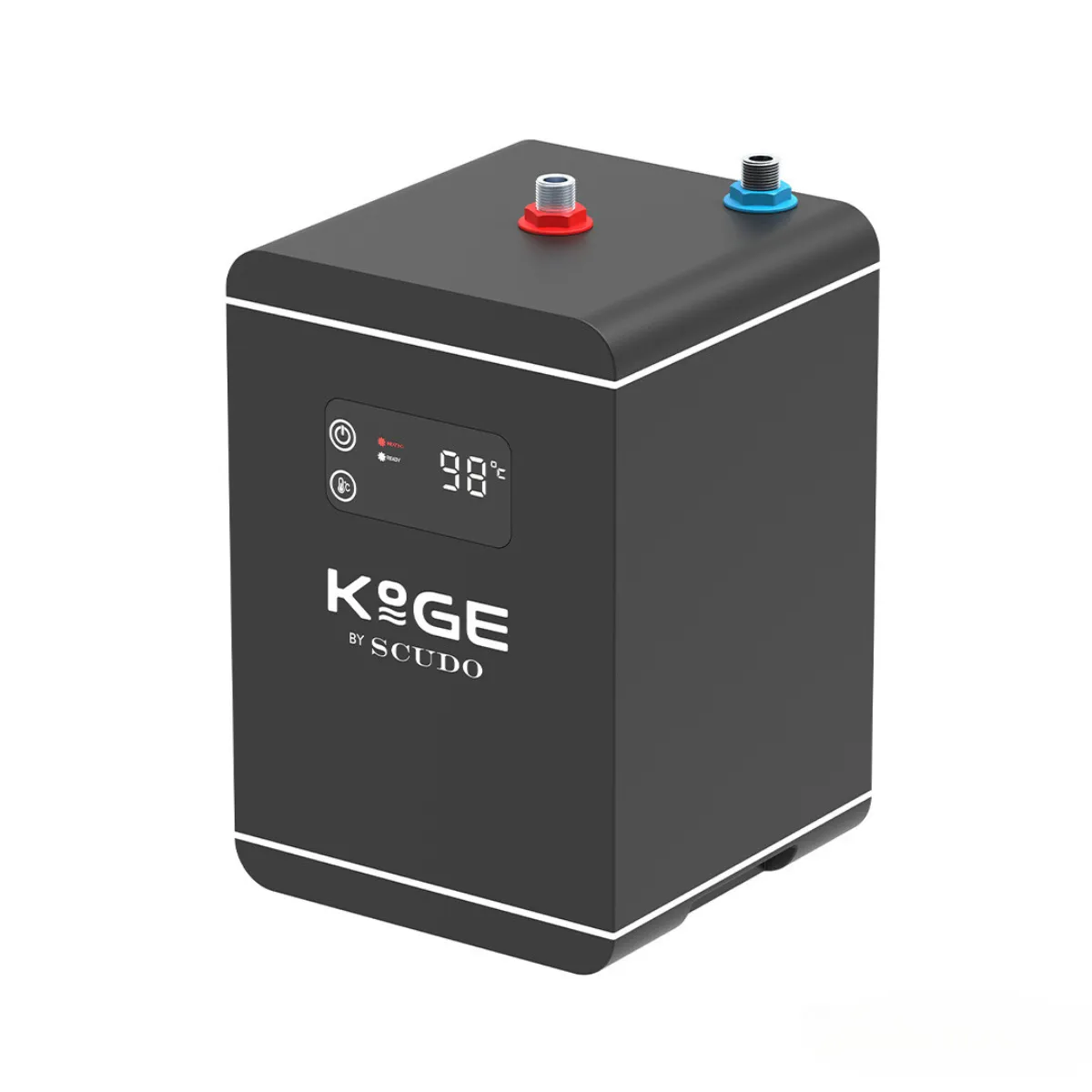 Scudo KoGE 3-in-1 Square Spout Boiling Water Tap Pack in Black - HOTPACK005