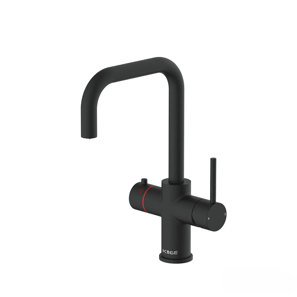 Scudo KoGE 3-in-1 Square Spout Boiling Water Tap Pack in Black - HOTPACK005