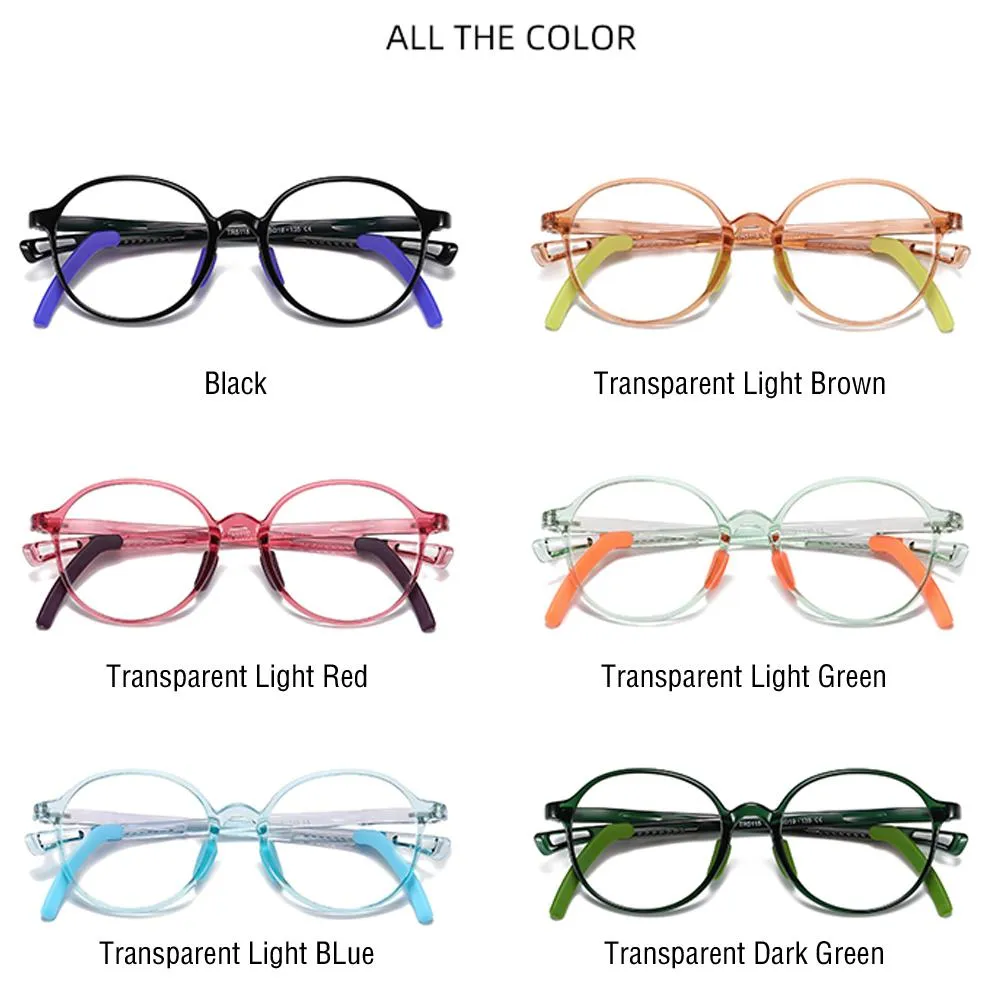 Smart - (Age 5-13)Children Non-slip Blue Light Blocking Glasses-Black