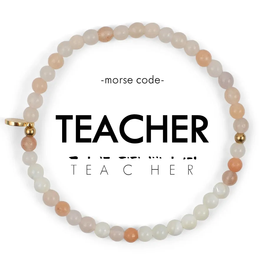 The Morse Code Bracelet - Teacher - Various Styles