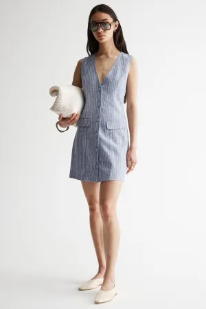 Venice Dress in Blue Stripe