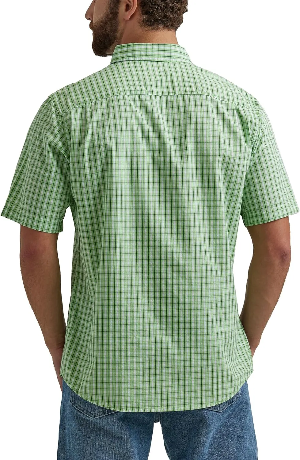 Wrangler Authentics Men's Short Sleeve Classic Plaid Shirt