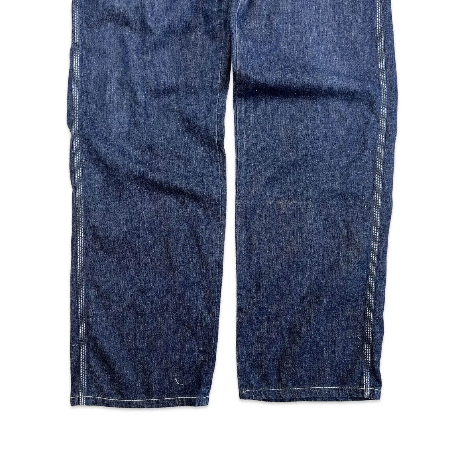 WRANGLER BLUE BELL LADIES DENIM DUNGAREES ROCKABILLY USA WORKWEAR LADY 34”W 34”L
