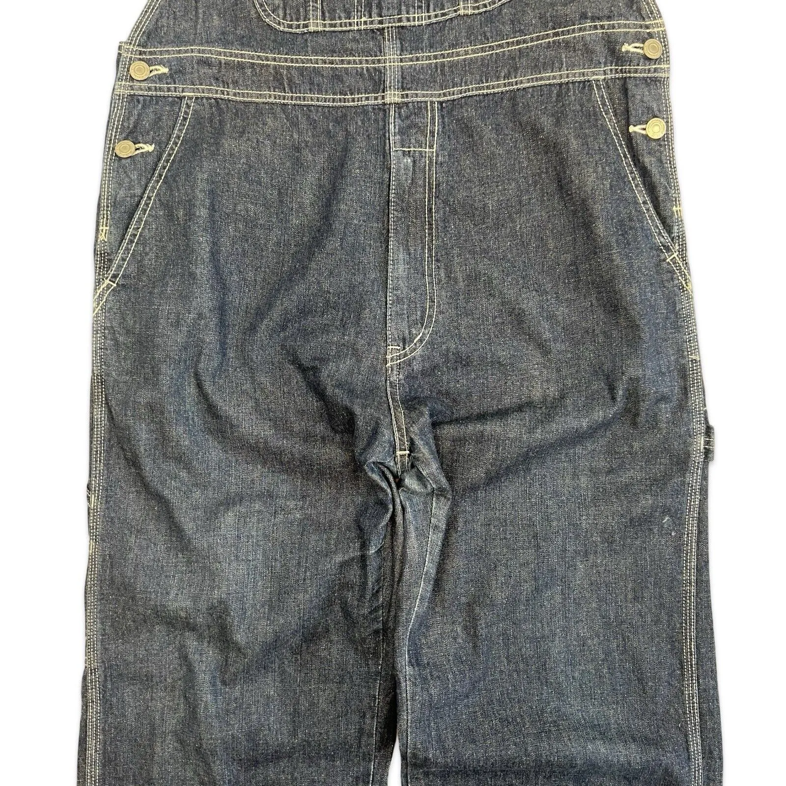WRANGLER BLUE BELL LADIES DENIM DUNGAREES ROCKABILLY USA WORKWEAR LADY 34”W 34”L