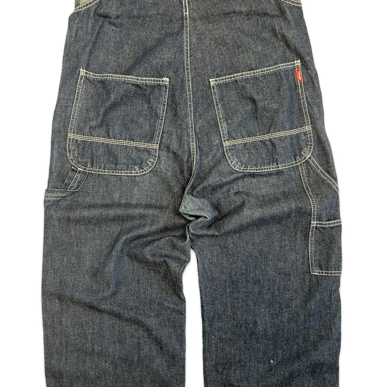 WRANGLER BLUE BELL LADIES DENIM DUNGAREES ROCKABILLY USA WORKWEAR LADY 34”W 34”L