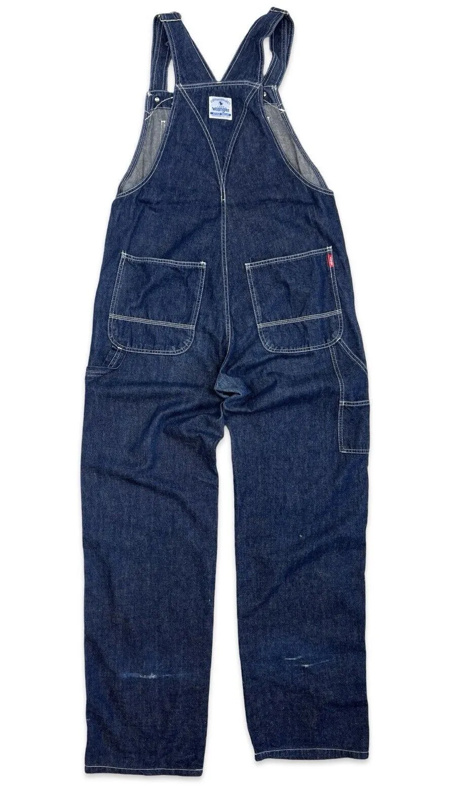 WRANGLER BLUE BELL LADIES DENIM DUNGAREES ROCKABILLY USA WORKWEAR LADY 34”W 34”L